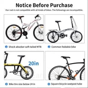 Rear Bike Rack, 115lbs 50KGS Bike Cargo Racks Frame Aluminum Alloy Universal Adjustable Cycling Equipment Stand Footstock Bicycle Luggage Carrier Bike Rack Rear with Reflector for 26-29 Frames