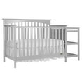 Dream On Me Chloe 5in1 Convertible Crib and Changer, Gray