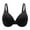 Black, variant on Jgppe Womens T Shirt Bra Full Cup Wireless Deep V Smooth Breathable Soft Seamless Everyday Bra for Ladies
