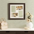 thumbnail image 2 of DesignOvation Bagnell 4 Opening Brown Collage Picture Frame, 2 of 10