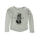 thumbnail image 1 of Aeropostale Girls Cattitude Graphic T-Shirt, Gris, XL (14) Aeropostale Camiseta gráfica, 1 of 2
