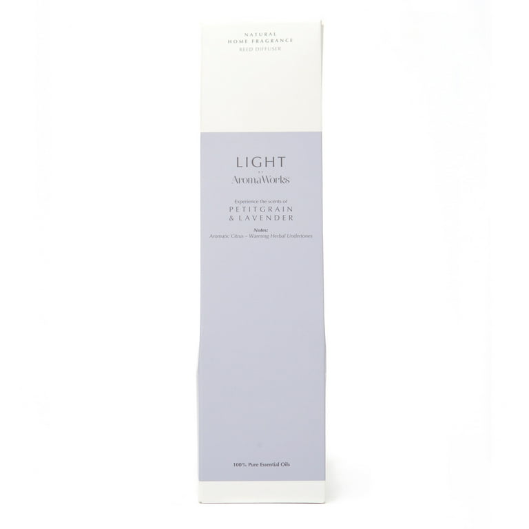 AromaWorks Light Range - Petitgrain & Lavender Reed Diffuser 100ml AromaWorks Light Range - Petitgrain & Lavender Reed Diffuser 100ml
