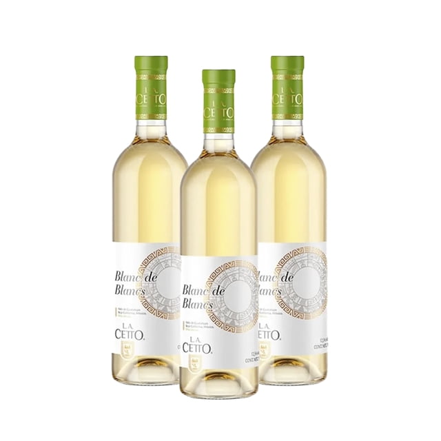 PACK DE 3 VINO BLANCO LA CETTO BLANC DE BLANCS 750ML