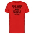 thumbnail image 1 of Were Masters Of The Unsaid Words Tee Men's -Image by Shutterstock, 1 of 2