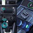 thumbnail image 4 of Bluetooth 5.1 FM Transmitter Car FM 30W 2.4A Type C Fast Charging and USB Port Bluetooth Adapter Car Charger, 4 of 4