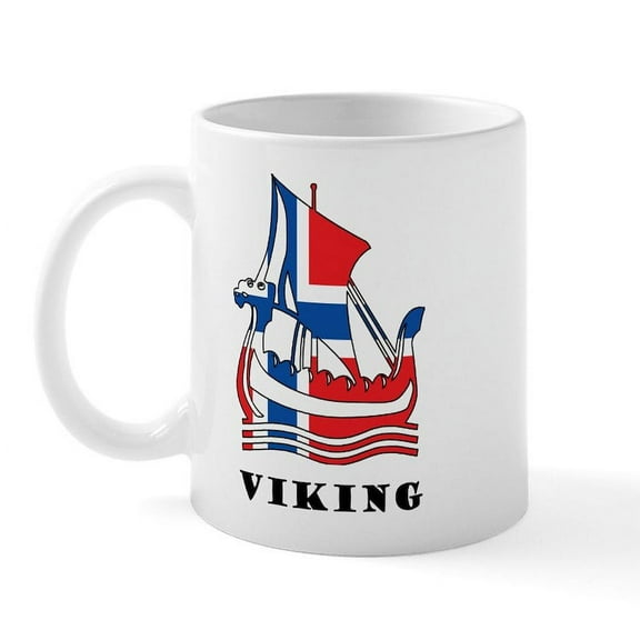 CafePress - Norway Viking Mug - 11 oz Ceramic Mug - Novelty Coffee Tea Cup