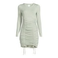 thumbnail image 2 of No Boundaries Juniors’ Ruched Front Dress, 2 of 5