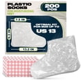 thumbnail image 1 of Fundas desechables de plástico para pies, 200 unidades, KETAR, 1 of 9