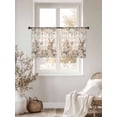 thumbnail image 3 of Watercolor Easter Sheer Curtains 45 Inch Length 2 Panels Set Window Treatments, Cute Rabbits Flowers Butterfly Orange Plaid Rod Pocket Semi Curtains for Living Room/Bedroom/Kitchen, 104"W x 45"L, 3 of 7