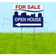 thumbnail image 1 of For Sale Open House Left (18" x 24") Yard Sign, Includes Metal Step Stake, 1 of 6