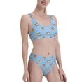 thumbnail image 2 of Daiia Corgi Dog printed 2 piece Swimsuit Bikinis for Women High Waisted Racerback Bathing Suits Summer Tummy Control Scoop Neck Swimwear-XX-Large, 2 of 8