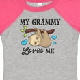 thumbnail image 4 of Inktastic My Grammy Loves Me with Sloth and Hearts Boys or Girls Baby Bodysuit, 4 of 5