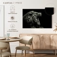 thumbnail image 5 of Elephant Stock Roaring Lion Head Wall Art - Horizontal Canvas Wall Art - Living Room Wall Decor - Animal Canvas - Black And Gray Decor - 12" x 8", 5 of 8