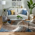 thumbnail image 6 of Well Woven Tilly Biege Geometric Stripes Thick Soft Plush 3D Textured Shag Area Rug 8x10 (7'10" x 9'10"), 6 of 8