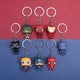 thumbnail image 2 of LLavero de Los Vengadores de Marvel, edición Q, personaje de Anime, Iron Man, Spider Man, Capitán América, Thor, Metal, colgante, regalo, 6 piezas por juego Fivean unisex, 2 of 2