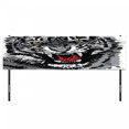thumbnail image 3 of Safari Headboard, Illustration of Charismatic Tiger Territorial Predator Power with Patterns, Upholstered Decorative Metal Bed Headboard with Memory Foam, King Size, Grey Black White, by Ambesonne, 3 of 4