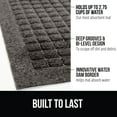 thumbnail image 3 of GORILLA GRIP HydroAbsorb Doormat, Indoor Outdoor Rubber Backed Weather Mat, 72x24, Charcoal, 3 of 10