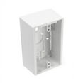 thumbnail image 2 of Leviton Surface Mount Box Rectangle Single Gang Plastic Box - 1 Gang - White, 2 of 2