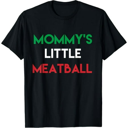 Italian Meatball Funny Food Graphic for Mom Novelty Short Sleeve T-Shirt