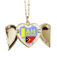 thumbnail image 1 of Soy de Timor Oriental Collar colgante en forma de melocotón con alas Unbranded M, 1 of 3