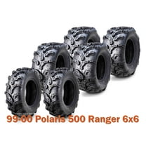 99-00 Polaris 500 Ranger 6x6 Complete Set ATV tires (2) 25x10-12 & (4) 25x11-10