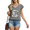 Dark Gray, variant on Women's Summer Day Tropical Palm Tree Ocean Wave Sun Beach Retro Graphic V Neck Sleeveless T Shirt softness Tops