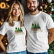 thumbnail image 4 of Camisetas gráficas informales de manga corta con árbol de Navidad verde para hombre, 4 of 8