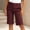 Wine, variant on Bermuda Shorts for Girls Dressy Casual High Waisted Summer Long Shorts with Pockets 2025 Trendy Straight Leg Short Pants