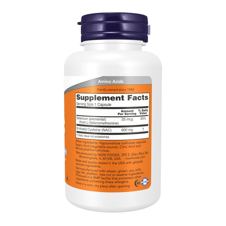 l carnitine and selenium NAC | 600 mg