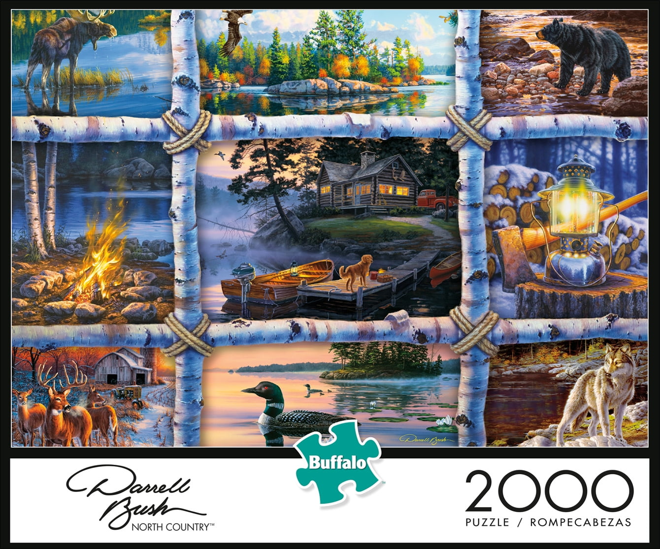 2000 Piece Jigsaw Puzzles for Adults Kids White Birch Jigsaw Puzzles Puzzles Toys for Boys and Girls