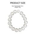 thumbnail image 2 of 4Pcs Magnetic Pearl Curtain Buckle, Pearl Magnetic Curtain Tiebacks,Rhinestone Magnetic Ball Straps Curtain Tiebacks Magnetic Clips Holdbacks Buckle Pearl White Style25CM, 2 of 6
