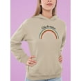 thumbnail image 2 of Follow The Rainbows Retro  Hoodie Women -Image by Shutterstock, Female x-Large, 2 of 4