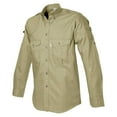 thumbnail image 2 of TAG SAFARI Adult Male Shooter Long Sleeve Shirt, Color: Khaki, Size: S, 2 of 3