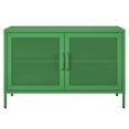 thumbnail image 4 of Channing 2 Door Storage Cabinet-Mesh Metal Locker, Kelly Green, 4 of 15