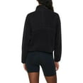 thumbnail image 3 of BDPORKAS Zipper Hoodies for Women Fuzzy Fleece Quarter Zip Pullover Women Soft Warm Cropped Sweatshirts for Women Fall Winter Clothes 2024 Black M, 3 of 5