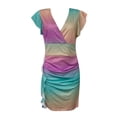 thumbnail image 3 of WILLBEST Vestidos Mujer Vestido Maxi Estampado Multicolor con Escote En V y Abertura Mediana​​, 3 of 3
