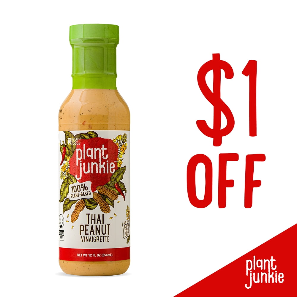 Plant Junkie PlantBased Thai Peanut Vinaigrette Dressing