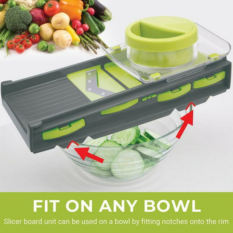 What will you get with ONCE FOR ALL Rapid-Prep Fast Adjustable Mandoline  Vegetable Fruit Slicer? 