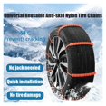 thumbnail image 2 of Anti-Skid Tire Chain,Emergency Traction Cable Snow Tire Zip Ties,Multi-Function Adjustable Nylon Car, 2 of 7