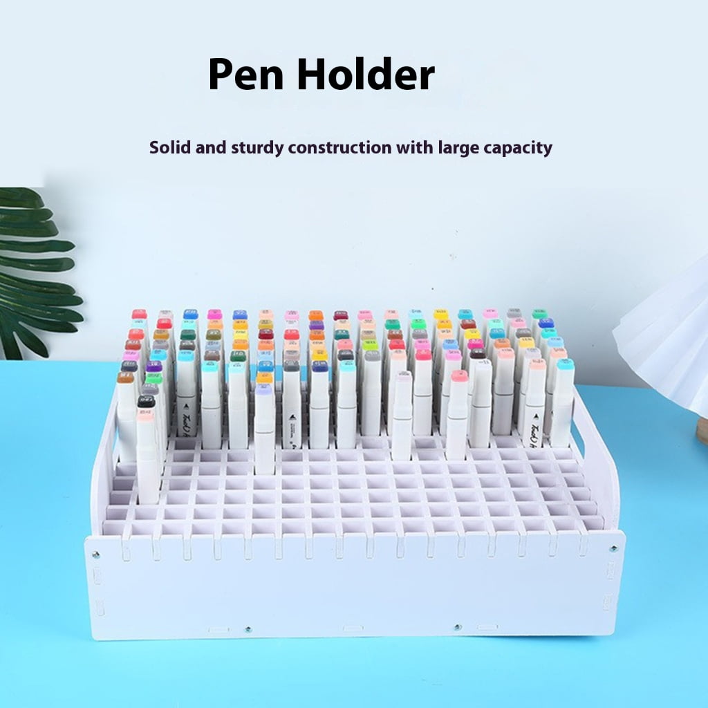 204 Slot Art Marker Organizers PVC Marker Stand Desktop Marker Storage Rack For Art Marker Brush Pen Colored Pencil