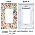 thumbnail image 3 of Yayeee Rocker Switch Wall Plate 1-Gang 4.6"x2.9" Home Decorative Outlet Cover, Watercolor Leaves, 3 of 6