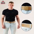 thumbnail image 5 of Q&Q ESSENTIALS Mens Belt Canvas Nylon Belts for Men with Plastic Cam Belt Buckle Khaki Size 46-50, 5 of 10