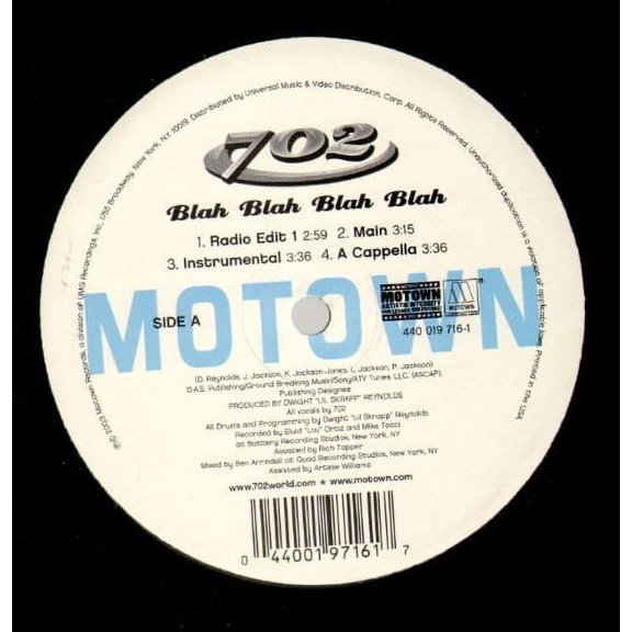 702 - Blah Blah Blah - Vinyl