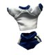 thumbnail image 5 of Conjunto de ropa para figuras de acción 1/12: top corto y pantalones cortos. Conjunto de ropa deportiva de moda para muñecas. Camisa de corta Azul, 5 of 8