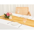thumbnail image 6 of Unique Bargains Solid Color Table Runner Crinkle Fabric Table Banner (6 Count) Yellow 35"x71", 6 of 6