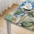 thumbnail image 5 of Acheng Blue Flowers Butterflies Square Tablecloth Waterproof 100% Polyester Fiber 36*36, 5 of 8