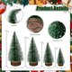 thumbnail image 2 of Mini árboles de Navidad para decoración navideña, 6 unidades, color verde KPX, 2 of 6
