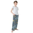thumbnail image 4 of FORMRS Kids Pajama Pants with Pockets Size 9-10Y Boys Lounge Sleep Bottoms, Yellow Forest Pattern, 4 of 8