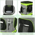 thumbnail image 2 of Pawsse Pet Carrier Backpack, Green & Gray, 16"H x13.2"L x12"W, 2 of 7