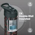 thumbnail image 4 of TAL 26oz Stainless Steel Ranger Water Bottle with Easy Sip Straw, Basketball, 4 of 9